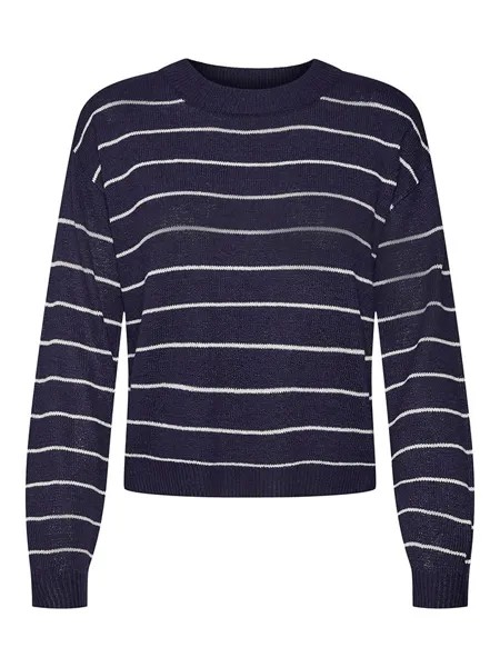 Пуловер Vero Moda, цвет dunkelblau/weiß