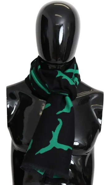 GIVENCHY Paris, черный, зеленый шерстяной шарф, шаль унисекс, зимняя теплая 160 см x 35 см