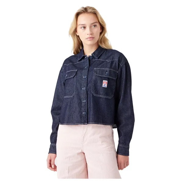 Рубашка с длинным рукавом Wrangler Boxy Work, синий
