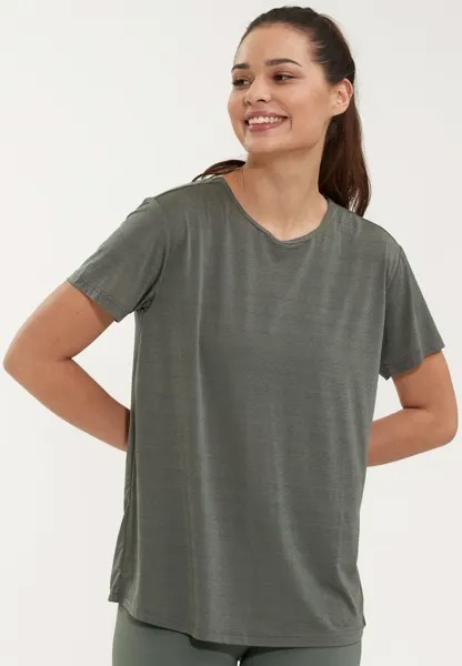 Функциональная рубашка LIZZY с технологией QUICK DRY ENDURANCE ATHLECIA, цвет Desert Green