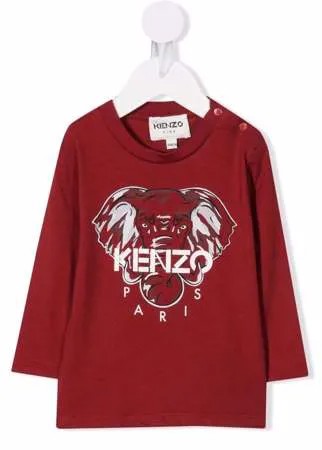 Kenzo Kids футболка с длинными рукавами и логотипом