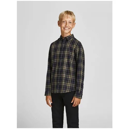 Jack & Jones, рубашка для мальчика, Цвет: оливковый, размер: 164