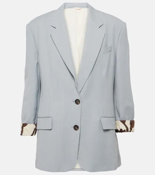 Однобортный пиджак Brunello Cucinelli, синий