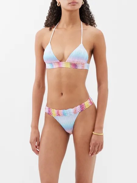 Бикини с воротником-халтер и зигзагообразным узором Missoni, мультиколор