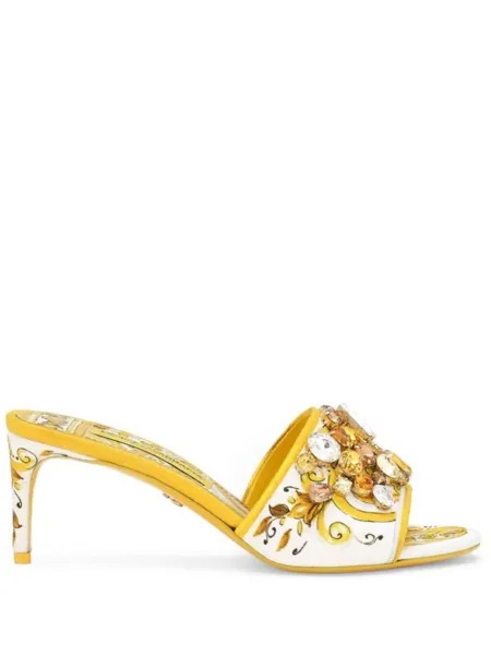 Dolce & Gabbana мюли Keira 60, желтый