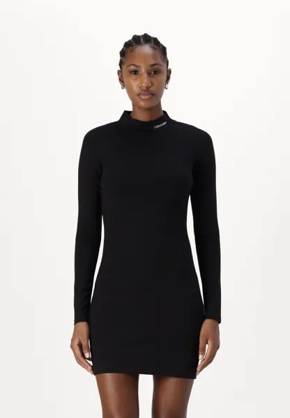 Платье из джерси LOGO MILANO DRESS Calvin Klein, черный