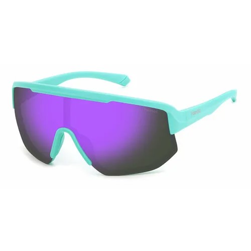 Солнцезащитные очки Polaroid PLD-205727N4799MF, фиолетовый, бирюзовый