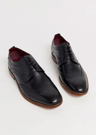 Черные броги Base London Motif-Черный