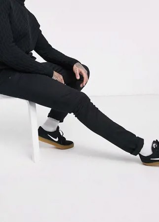 Черные супероблегающие джинсы LDN DNM-Черный цвет