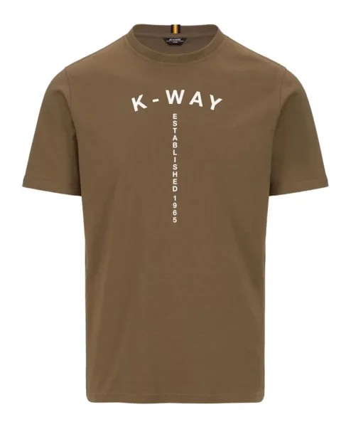 Футболка K-Way, коричневый
