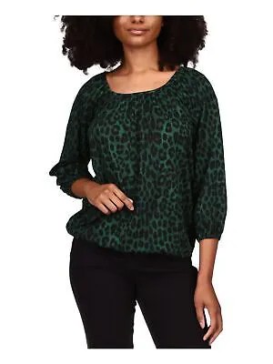 Женский зеленый пуловер-крестьянка MICHAEL KORS с эластичными рукавами и топом M