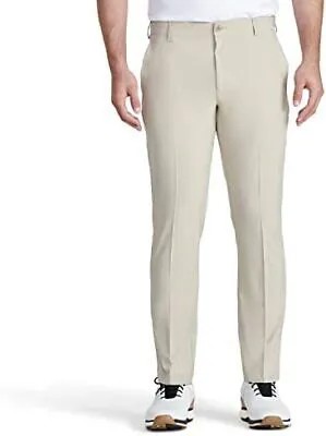 IZOD Мужские эластичные брюки с плоской передней частью для гольфа Swing Flex