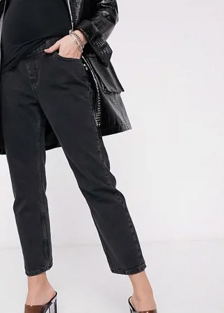 Черные джинсы с посадкой над животом Topshop Maternity-Черный