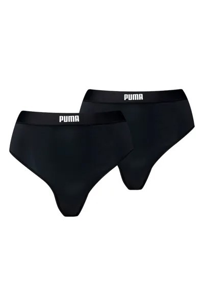 Хипстерское бикини с логотипом - 2 пары Puma, черный