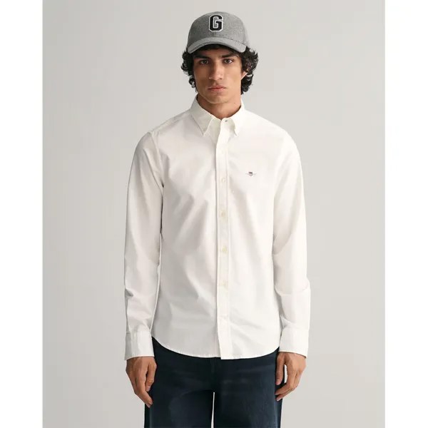 Рубашка Gant Slim Oxford, белый