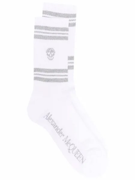 Alexander McQueen носки с принтом