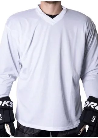 Хоккейный свитер (джерси) детский OROKS, размер: M, белый OROKS Х Декатлон