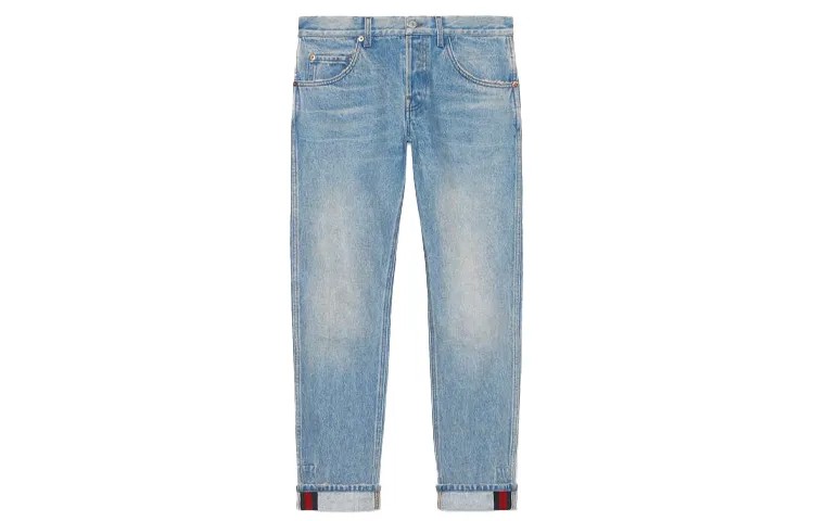 Мужские джинсы GUCCI, цвет Blue
