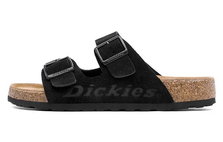 Шлепанцы мужские черные/коричневые Dickies