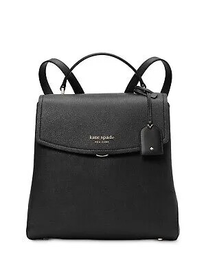 KATE SPADE NEW YORK Женский черный однотонный рюкзак с двойным плоским ремнем