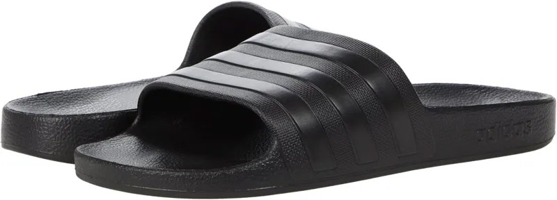Шлепанцы Adilette Aqua Slides adidas, цвет White/Black/White