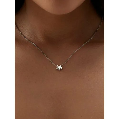 Подвеска MIESTILO, серебро, 925 проба, родирование, серебристый