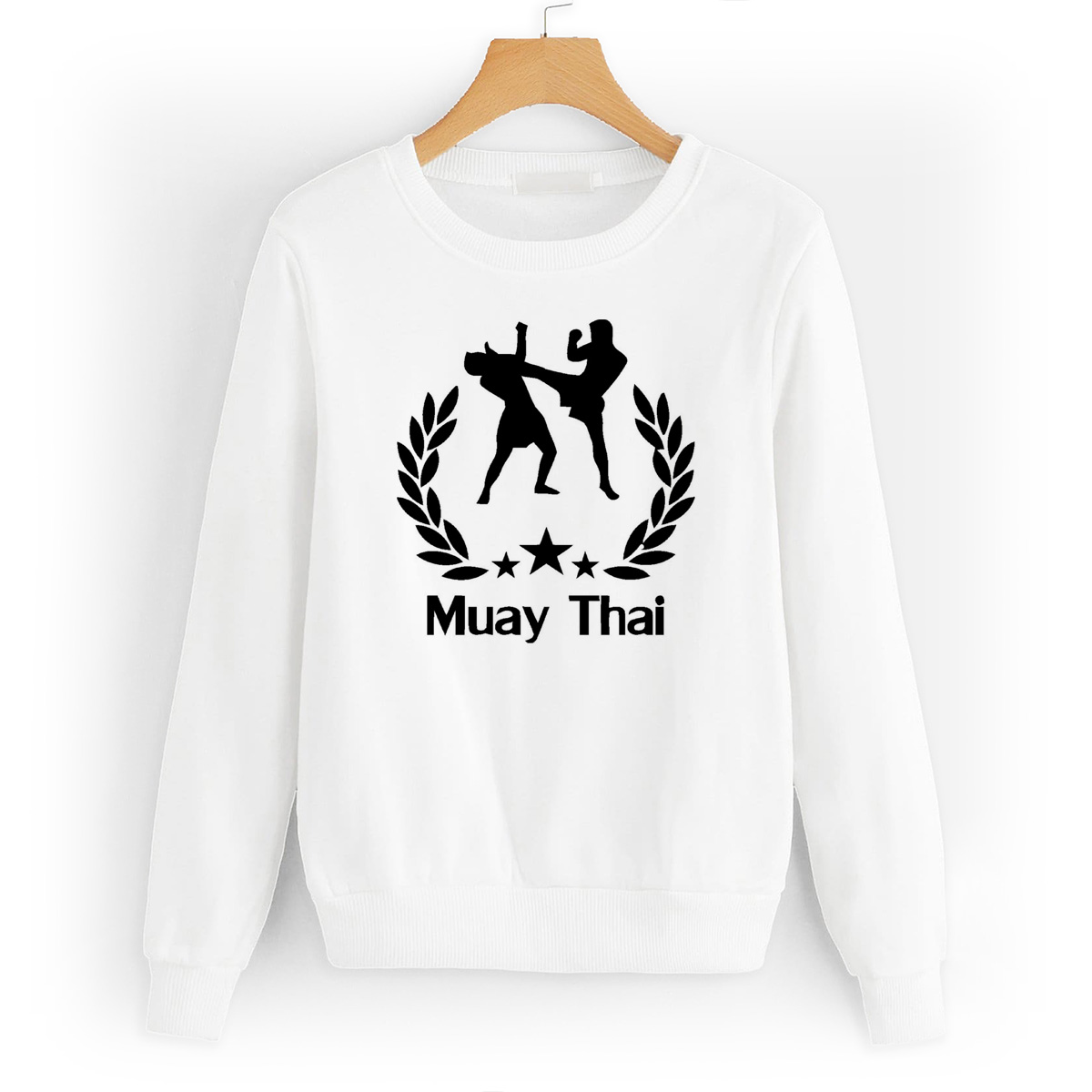 Свитшот белый CoolPodarok Muay Thai