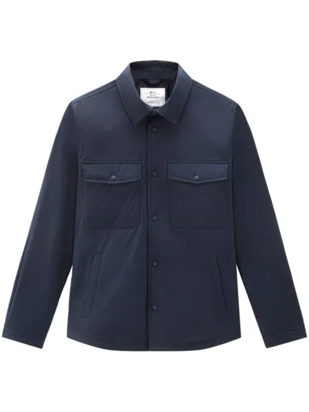 Woolrich утепленная куртка-рубашка Alaskan, синий