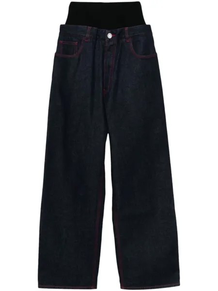 Alaïa джинсы прямого покроя Brut, синий