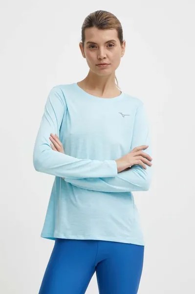 Беговой лонгслив Impulse Core Mizuno, синий