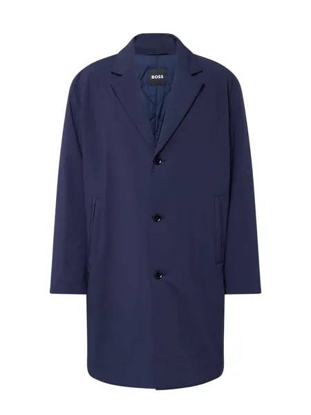 Межсезонное пальто BOSS Black Ceiro, морской синий