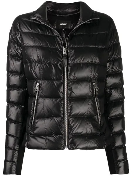 Mackage приталенный пуховик, черный