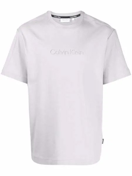 Calvin Klein футболка с тисненым логотипом