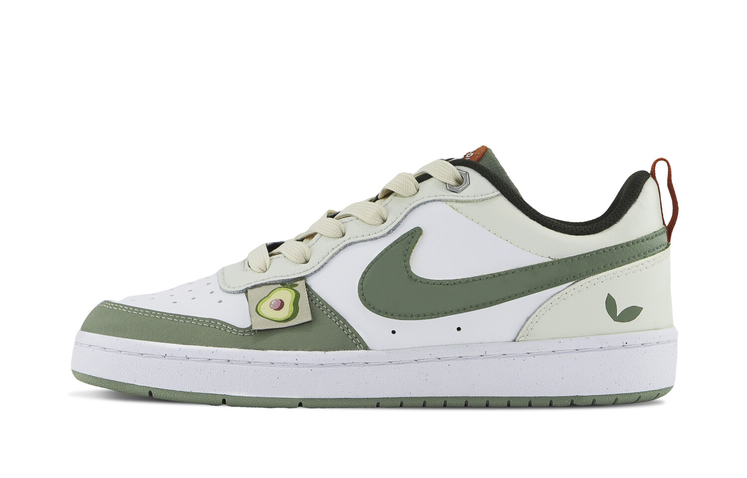 Кроссовки Nike Court Borough Skateboarding Shoes Women's Low-top White/green, зеленый