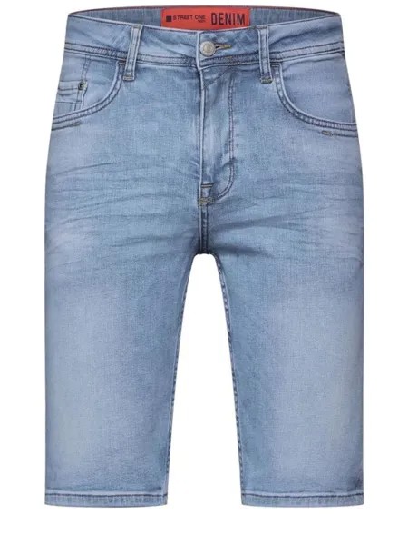 Тканевые шорты Street One, цвет light blue wash