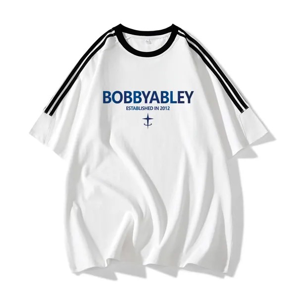 Футболка унисекс BOBBY ABLEY, Темно-синий белый (2450)