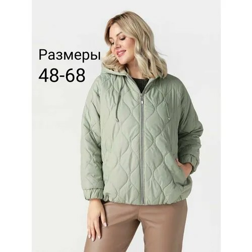 Куртка  PreWoman, размер 62, зеленый