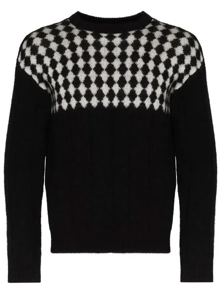 Saint Laurent джемпер в клетку