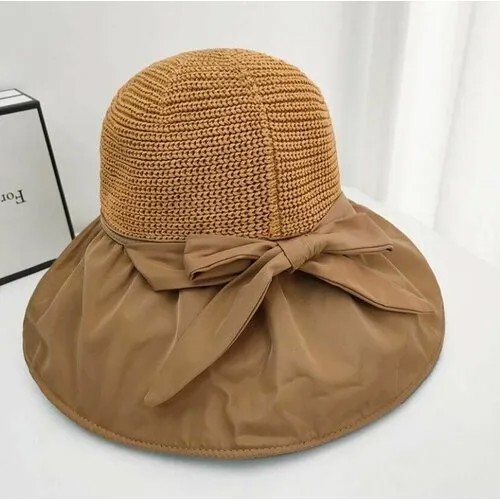 Шляпа , размер 53/60, коричневый