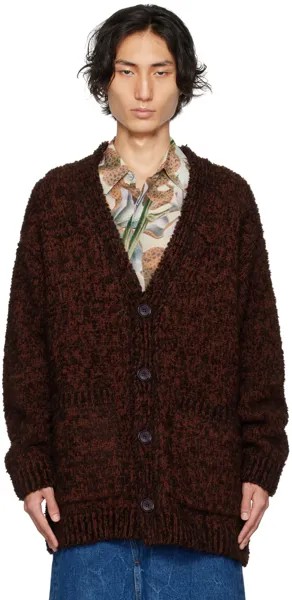 Коричневый кардиган на пуговицах Dries Van Noten
