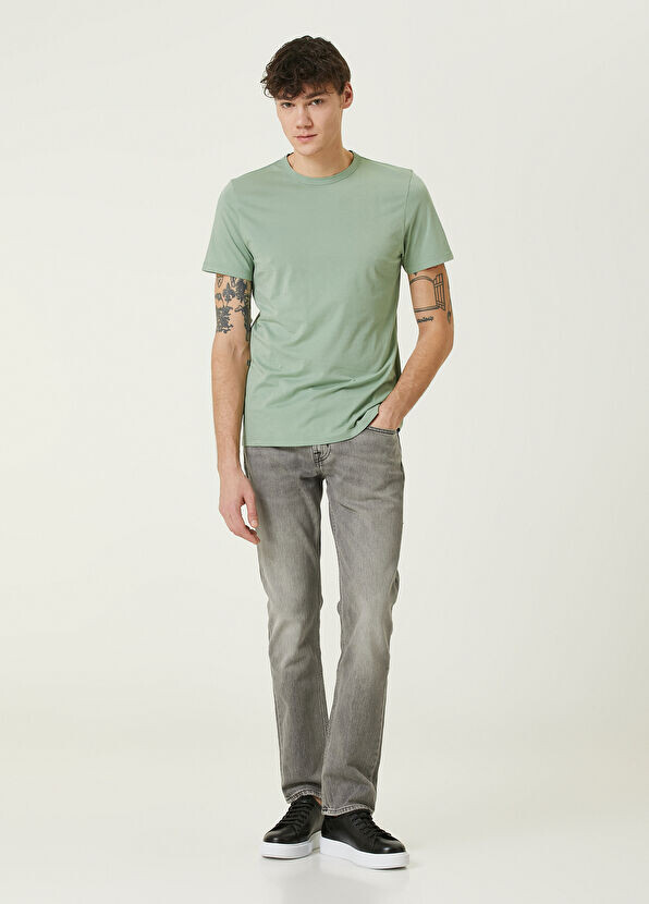 Джинсы прямого роста 7 For All Mankind, серый