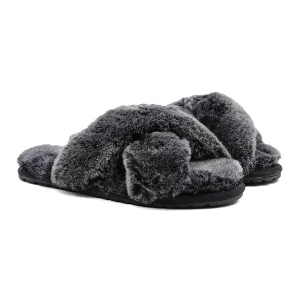 Тапочки женские Emu Australia Mayberry Frost W12013 черные 42 EU
