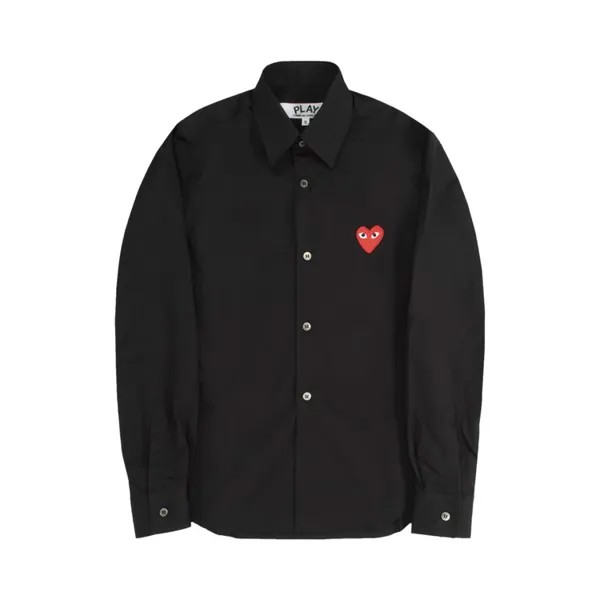 Рубашка Comme Des Garçons Comme des Garçons PLAY Small Heart Shirt, черный