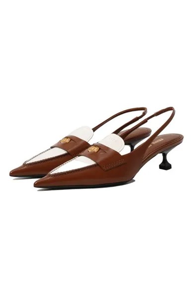 Кожаные туфли Miu Miu