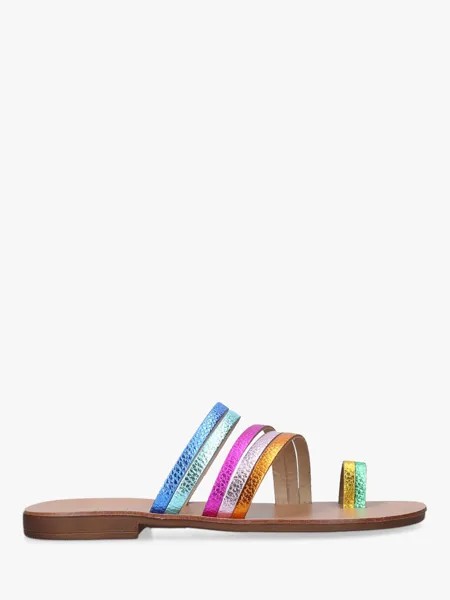 Сандалии Kurt Geiger London Delilah с кожаным ремешком, разноцветный