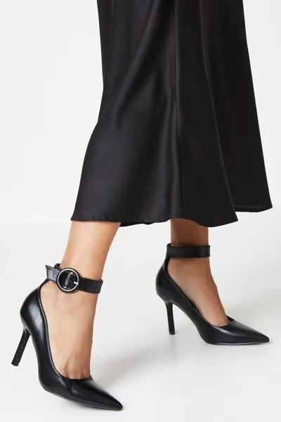 Faith: туфли-лодочки Chantelle на высокой шпильке с пряжкой и ремешком на щиколотке Dorothy Perkins, черный