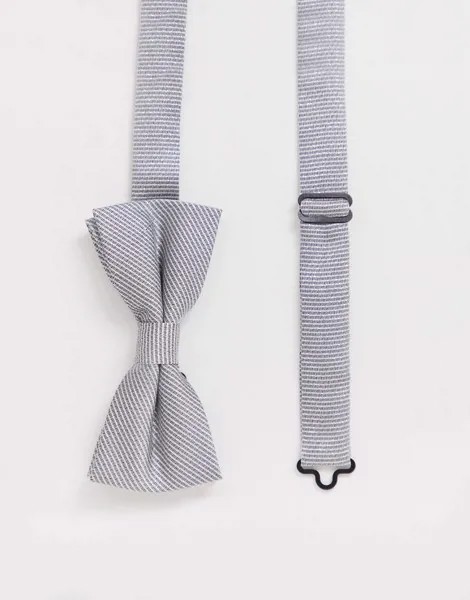 Серебристый галстук-бабочка Twisted Tailor-Серебряный