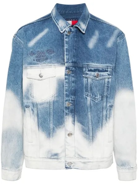Tommy Jeans джинсовая куртка с эффектом омбре, синий