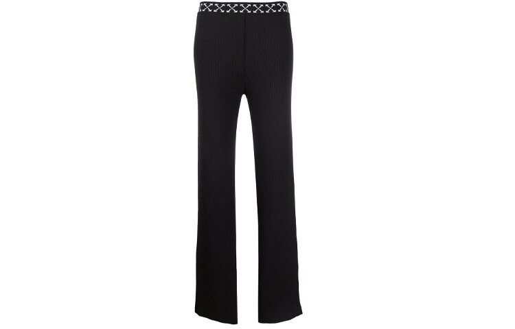 OFF-WHITE Женские повседневные брюки, цвет Black