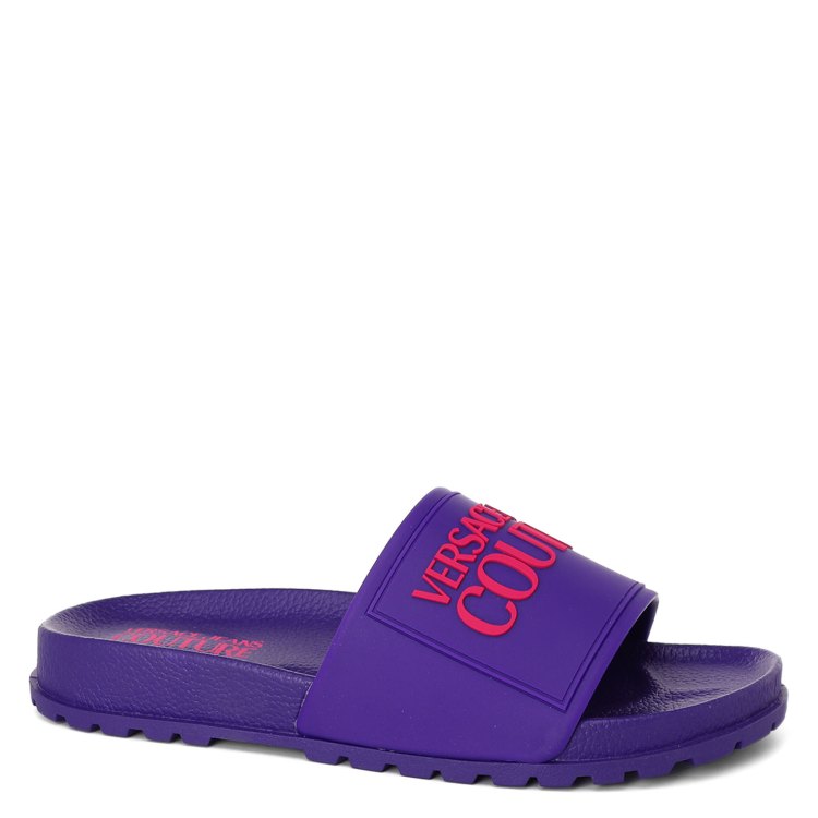 Шлепанцы женские Versace Jeans Couture 74VA3SQ2 фиолетовые 36 EU